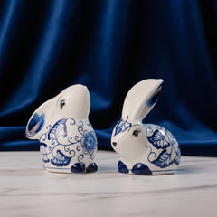 Easter Imperial Blue Bunny Duo