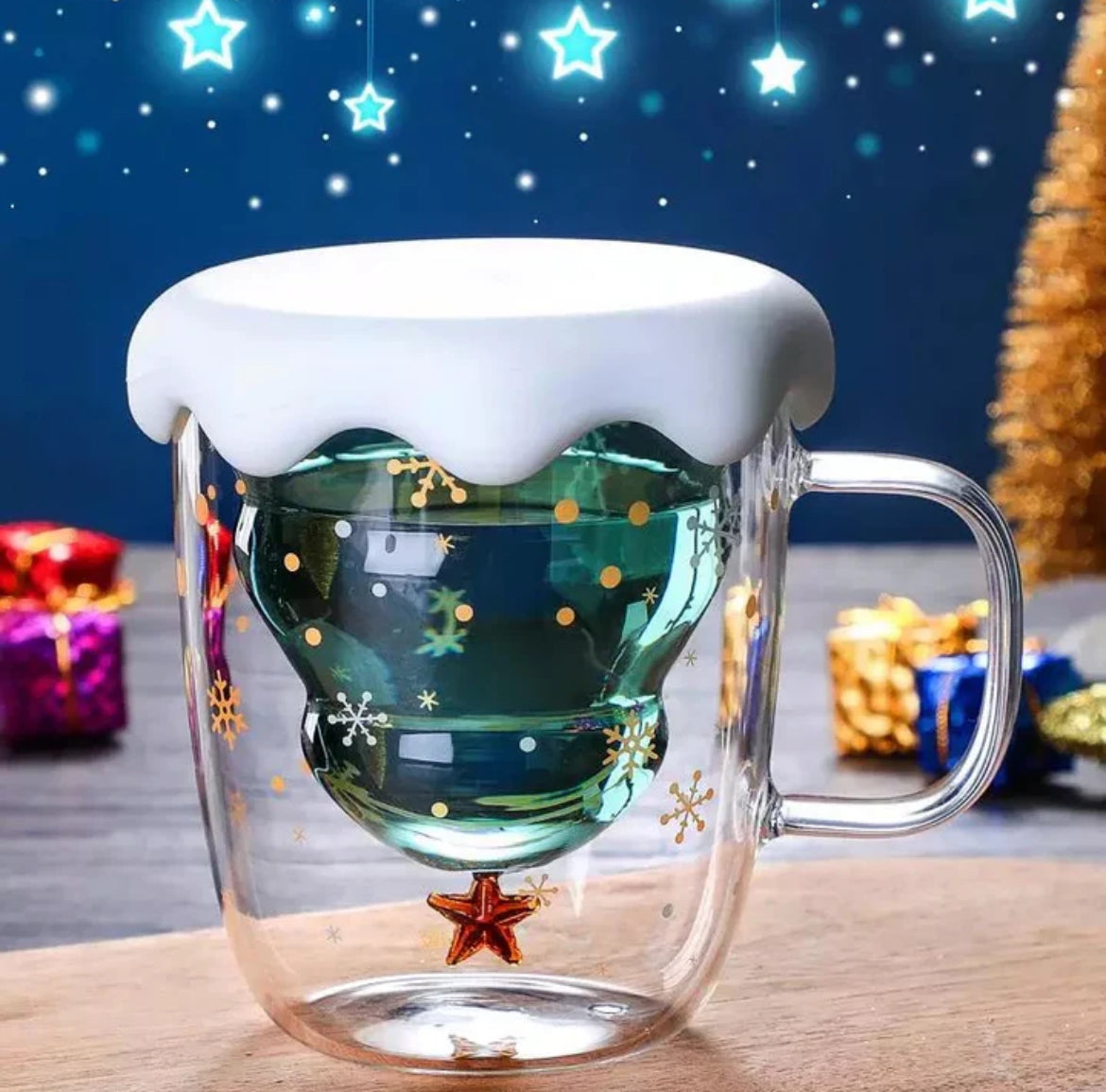 Double Walled Christmas Mugs