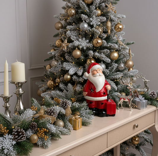 Santa On The Go (with LED Lights)