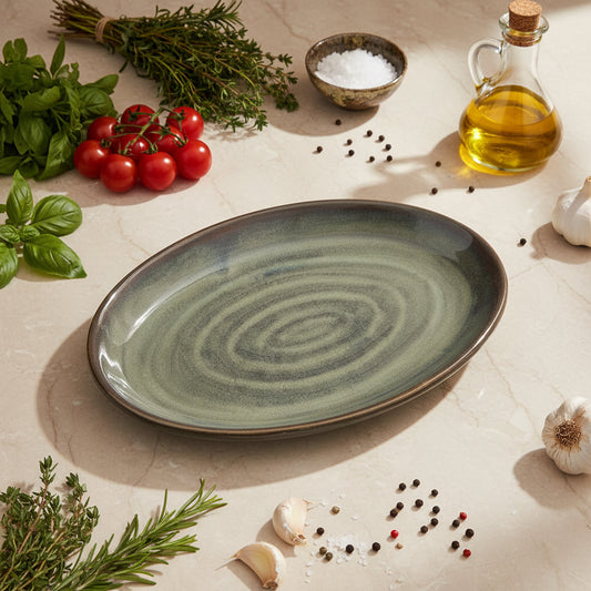 Jade Oval Platter