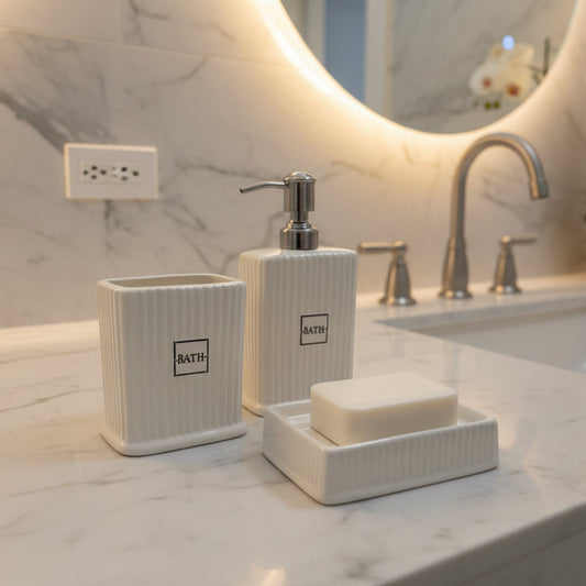 The Ivory Luxe Bath Set