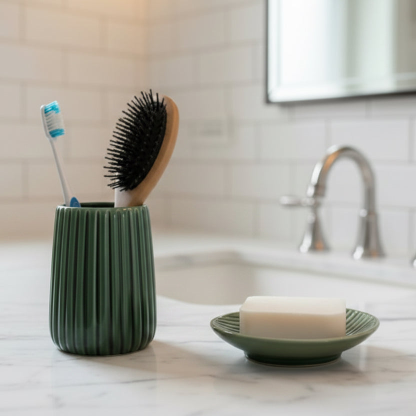 Emerald Luxe Holder Set