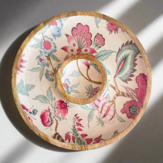 Pink Meadow Chip n Dip Platter