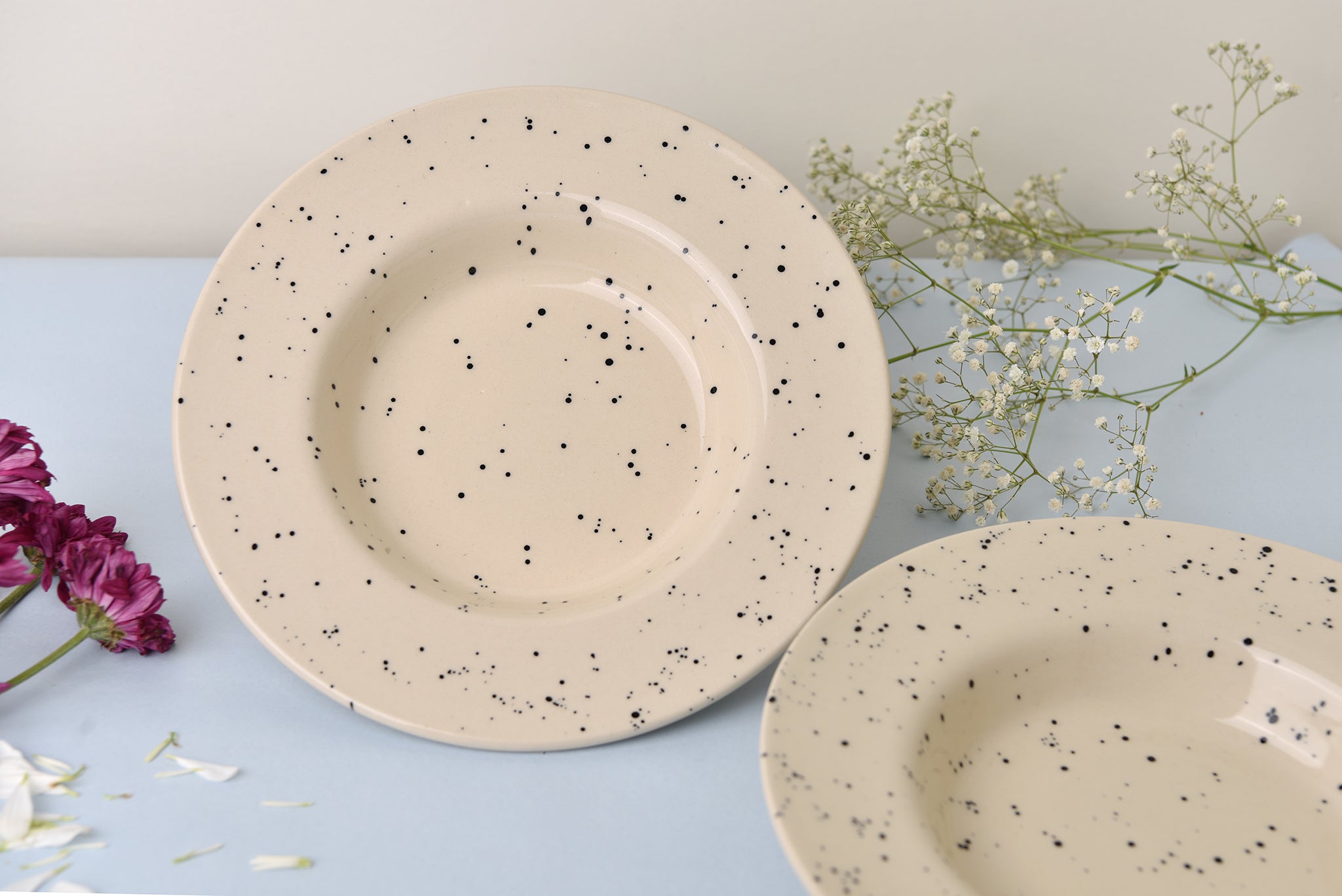 Blue Stippled Plate