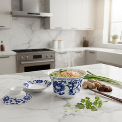 Heritage Blue Pottery Soup Bowls