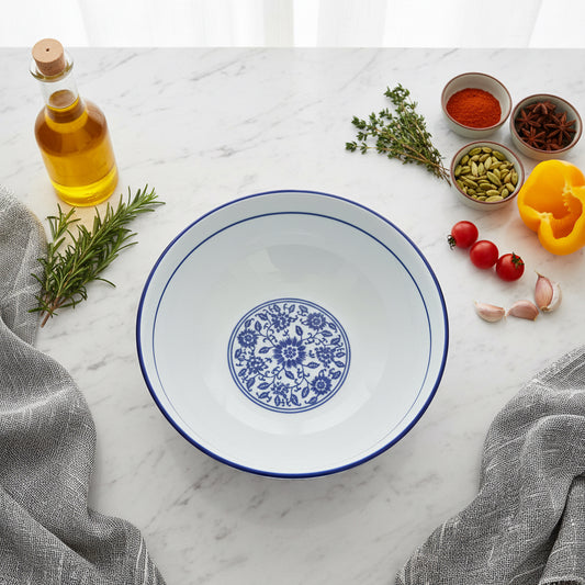The Imperial Blue Salad Bowl