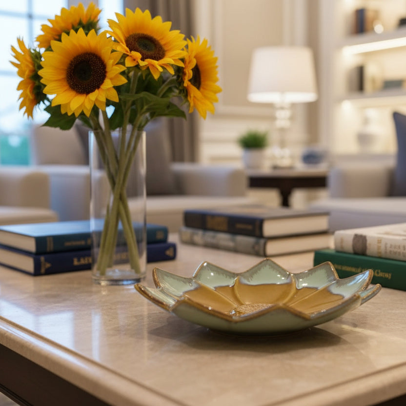 Marigold Lotus Bloom Platter