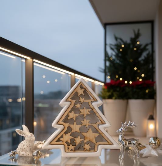 Frosty Christmas Tree (With LED Lights)