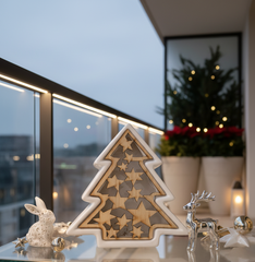 Frosty Christmas Tree (With LED Lights)