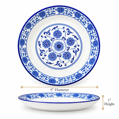Imperial Blue Dinner Platters ~ Set of 2