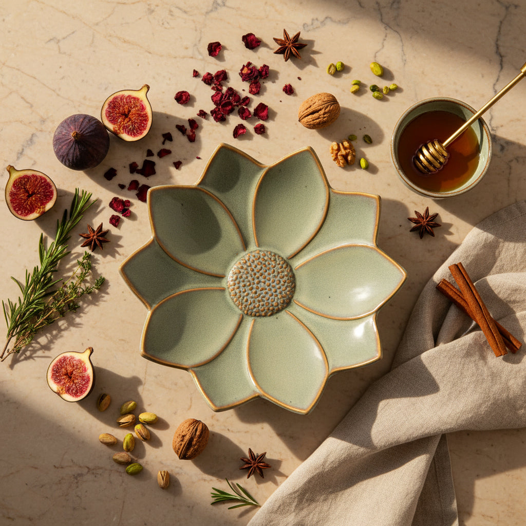 Jade Lotus Bloom Platter