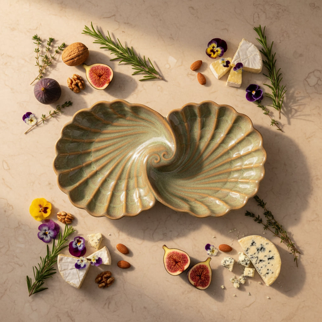 Jade Twin Shell Platter