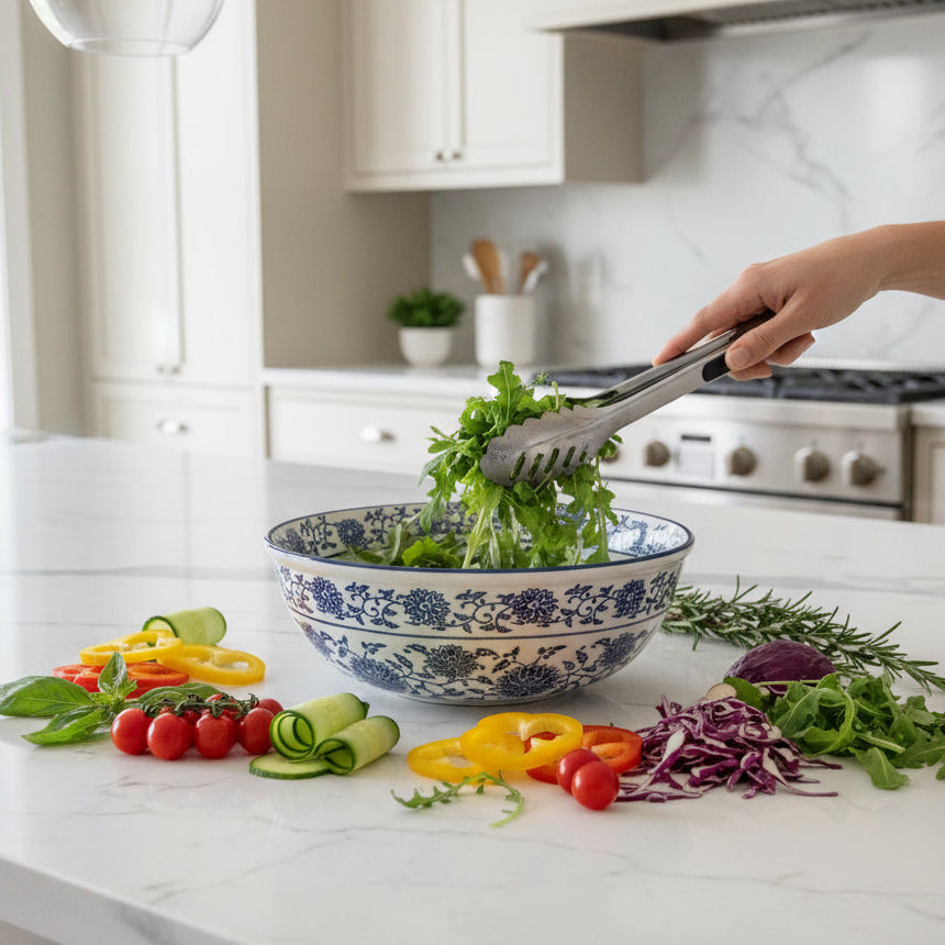 The Imperial Blue Salad Bowl