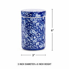Cobalt Fleur Jar ~ Set of 2