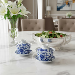 Heritage Blue Pottery Soup Bowls
