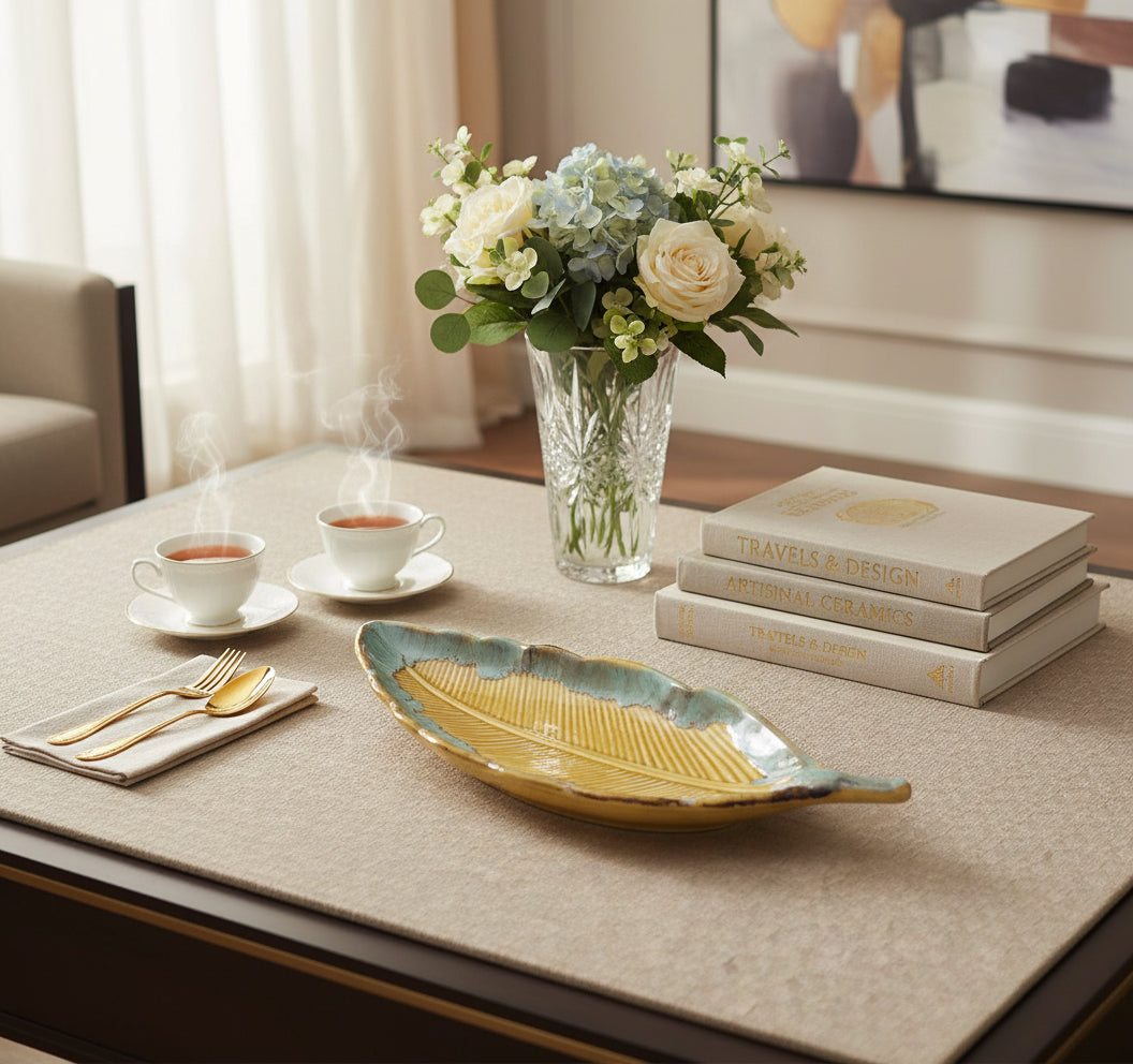 Marigold Leaf Platter