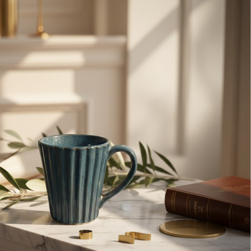 Blue Haven Fluted Mug