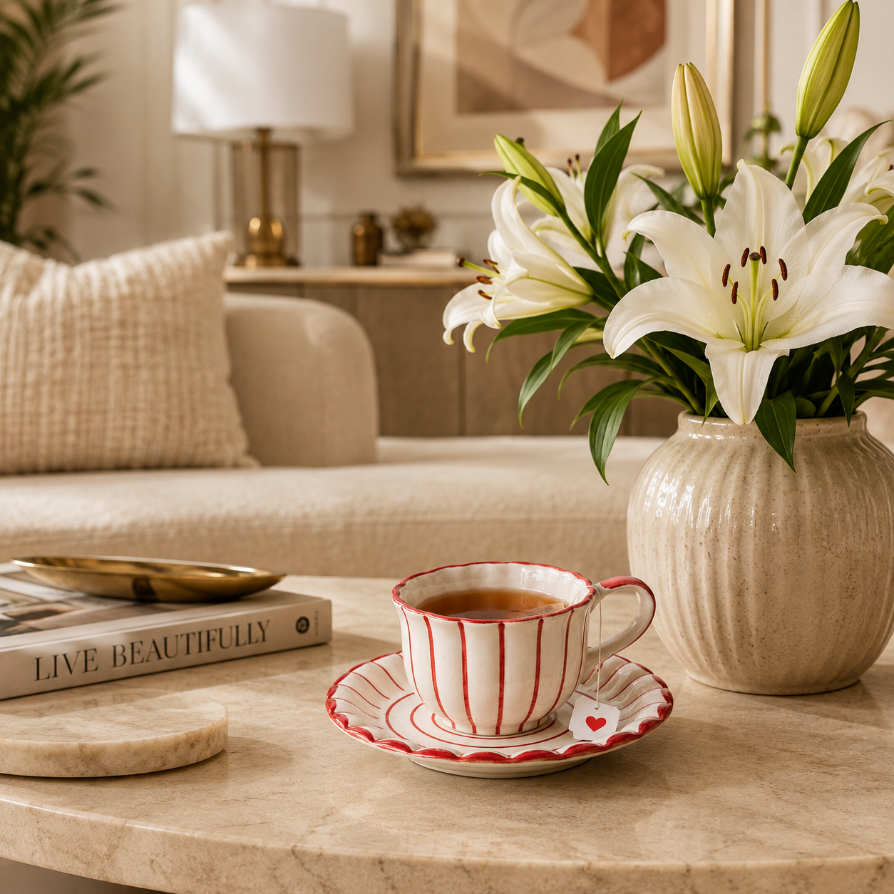 Scarlett Bloom Cup and Saucer