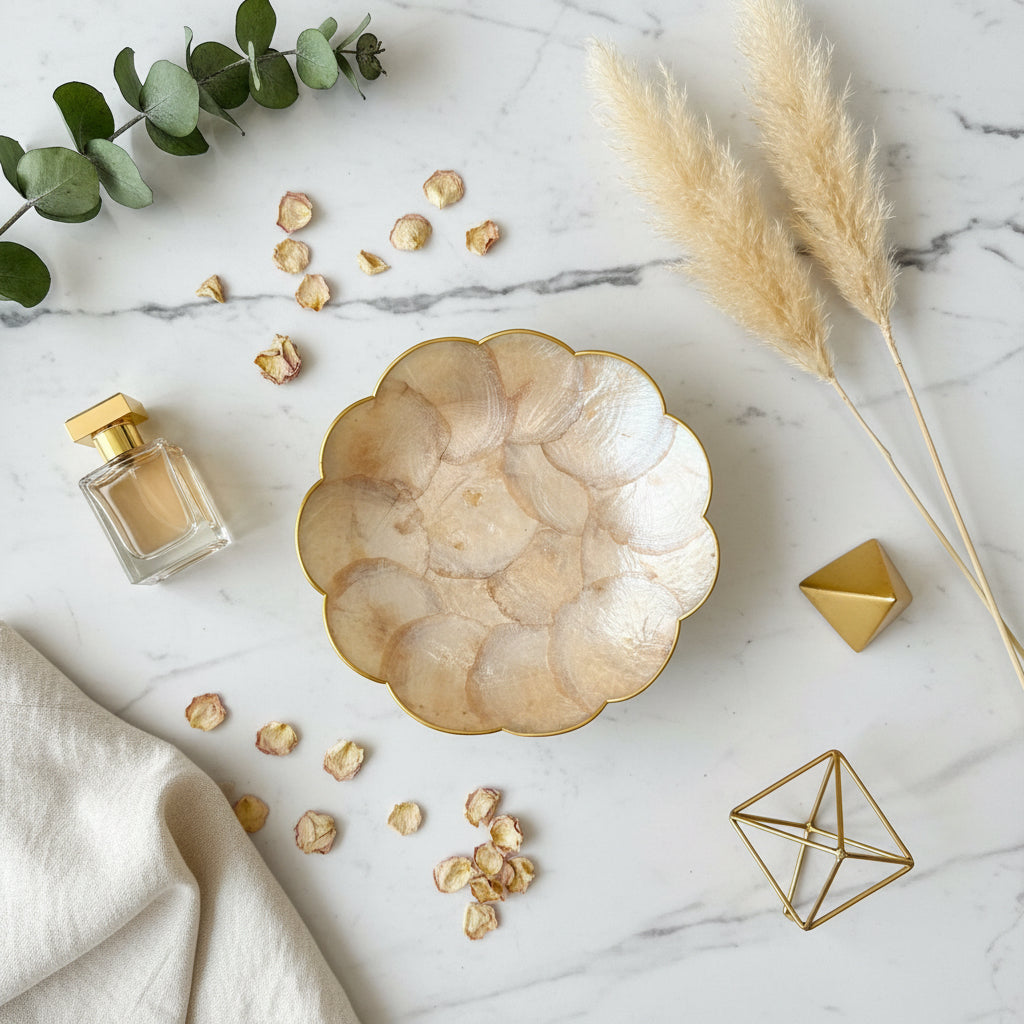 Heritage Scallop Bowls ~ Beige