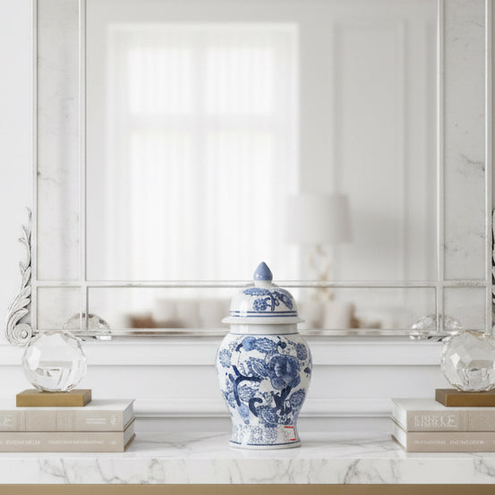 Imperial Blue Dynasty Urn - Petite