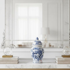 Imperial Blue Dynasty Urn - Petite