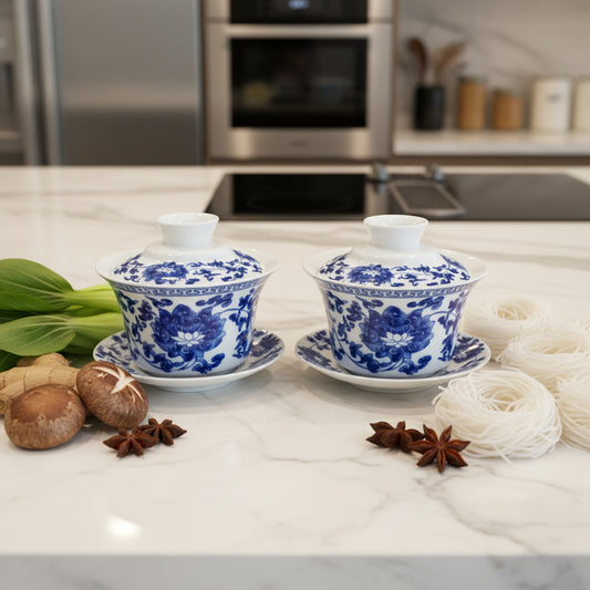 Imperial Lotus Soup Bowl ~ Set of 2