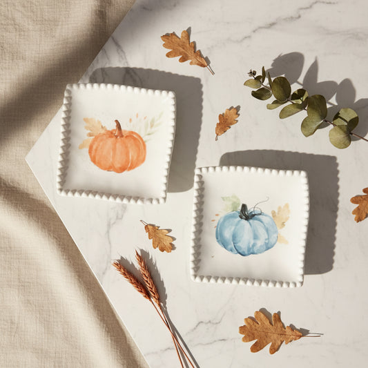 Pumpkin Harvest Tray ~  Set of 2