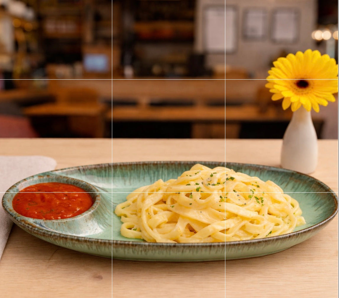 Azure Oval Snack Platter