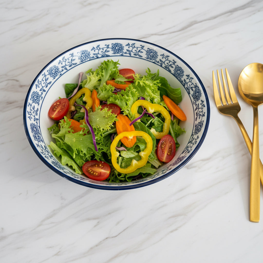 The Imperial Blue Salad Bowl