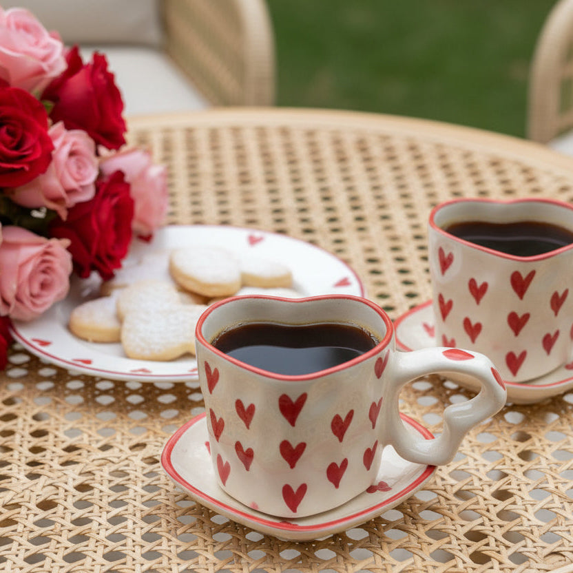 The Amour Heart Mug Set