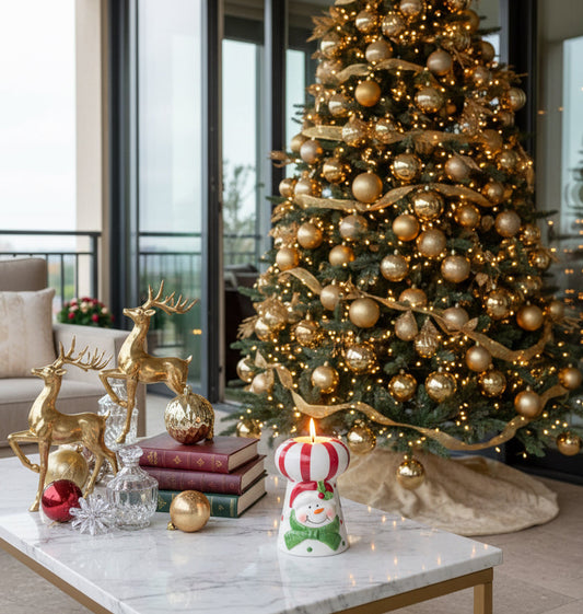 Frosty’s Festive Candle Holder