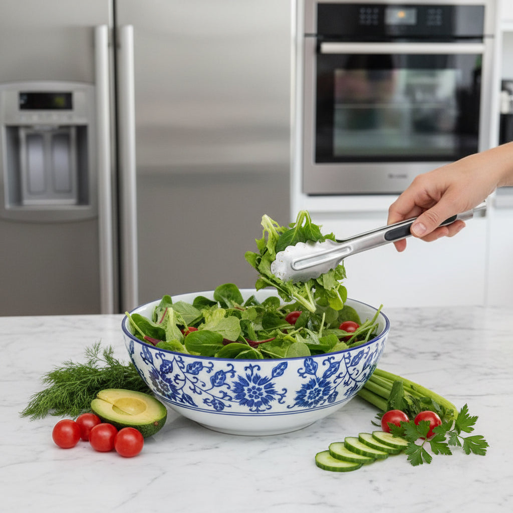 The Imperial Blue Salad Bowl