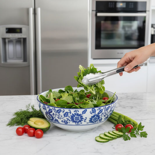 The Imperial Blue Salad Bowl