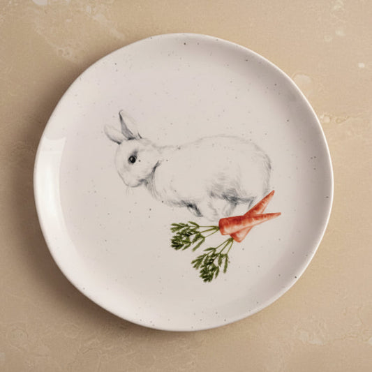 The Ivory Bunny Plate