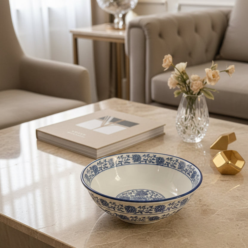 The Imperial Blue Salad Bowl