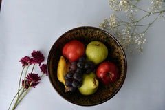 Peacock Studio Pottery Serving Bowl