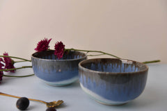 Sea Blue Snacking Bowls