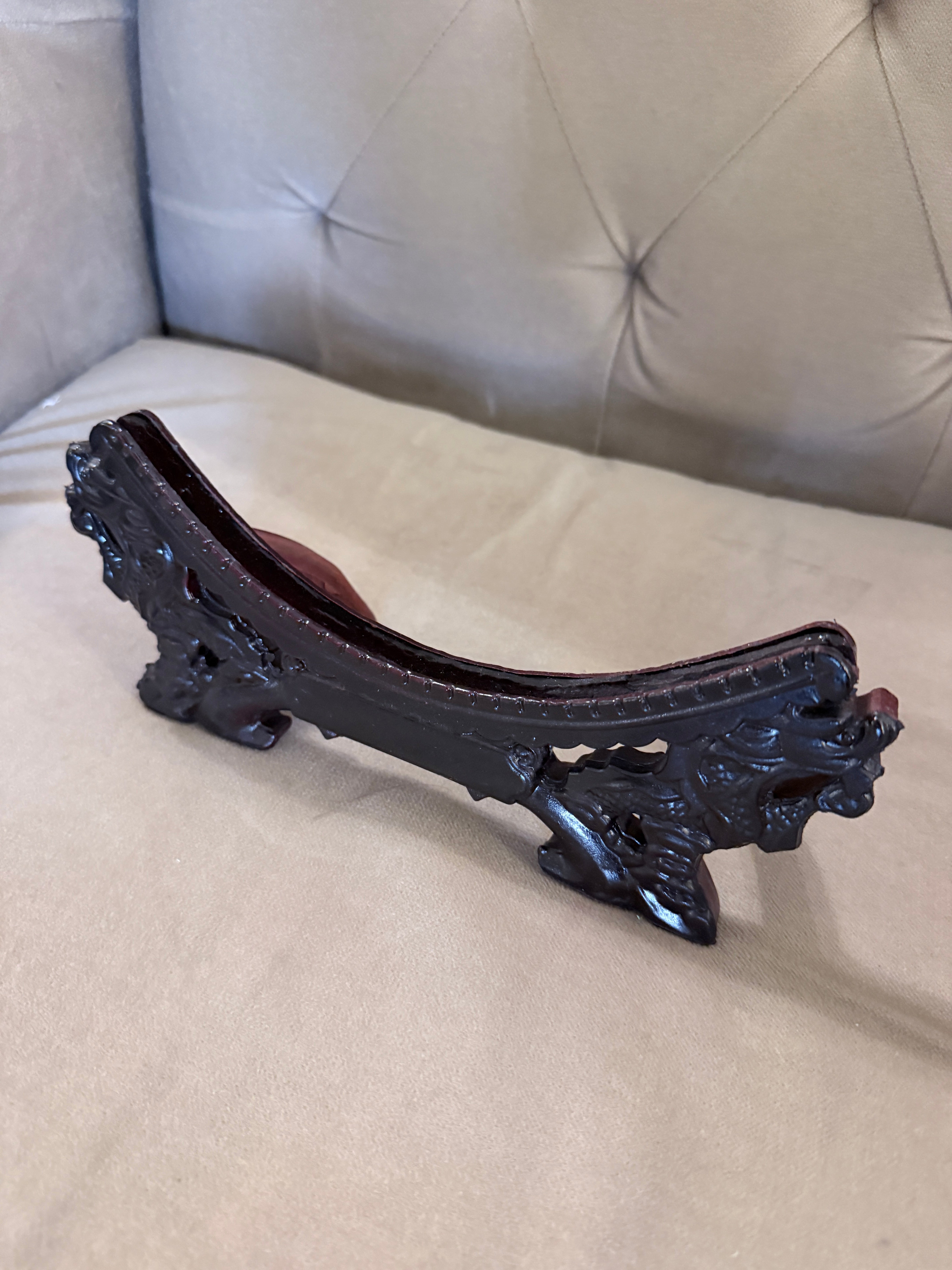 Imperial Blue Dynasty Plate & Stand