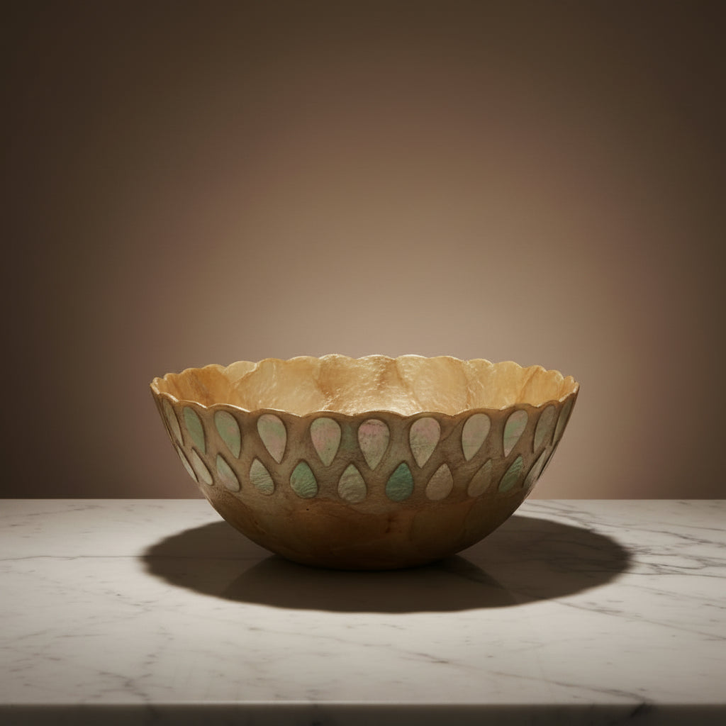 Heritage Mother Of Pearl Bowls ~ Set Of 2