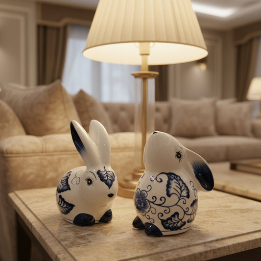 Easter Imperial Blue Bunny Duo