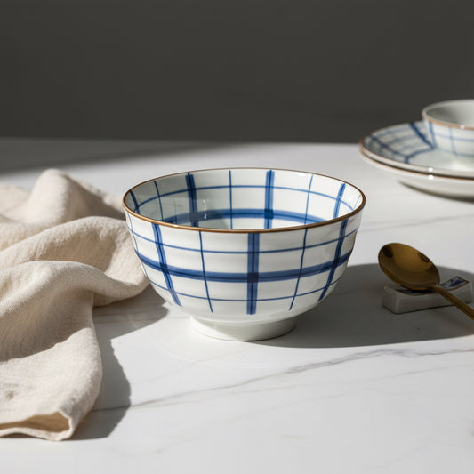 Imperial Blue Hatch Bowls