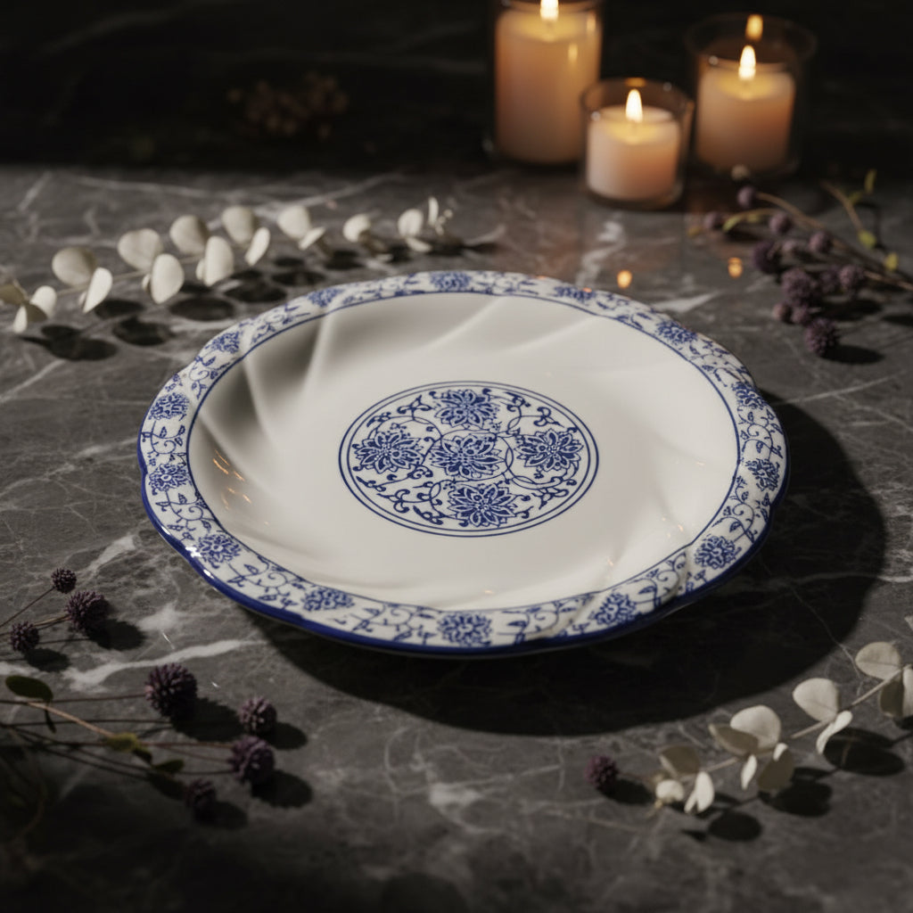 Imperial Blue Dynasty Deep Serve Platter