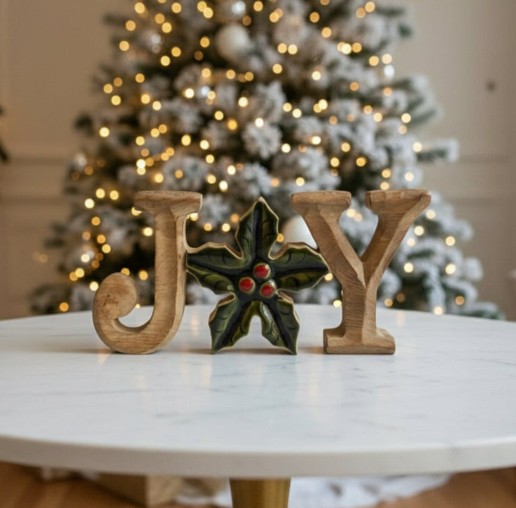 Mistletoe Joy Wooden Accent