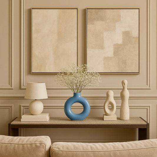 Azure Donut Vase