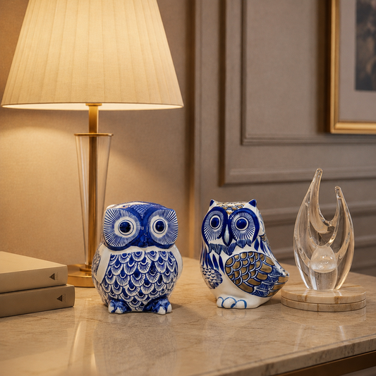 The Blue Dynasty Owl Duo