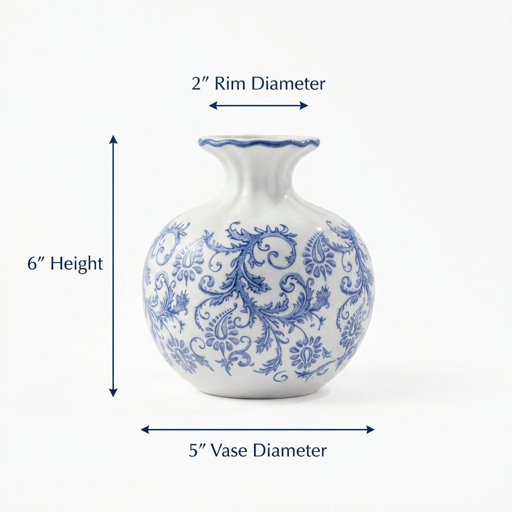 The Orient Bleu Vase