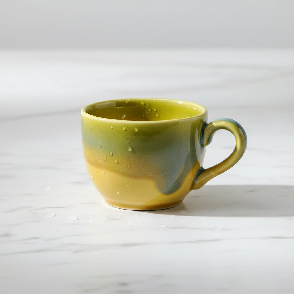 The Marigold Mosaic Tea Cup ~ Set of 2