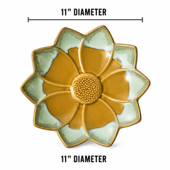 Marigold Lotus Bloom Platter