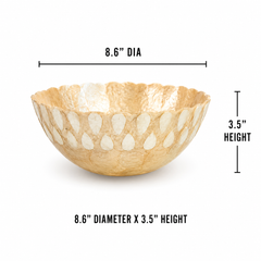 Heritage Mother Of Pearl Bowls ~ Set Of 2
