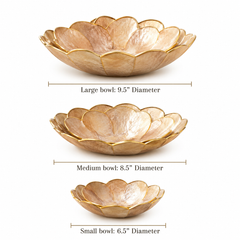 Heritage Scallop Bowls ~ Beige